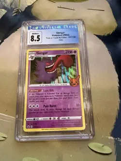 CGC 8.5 Gengar Holo Card 057/198 Trick or Trade Booster Pokemon - Image 1