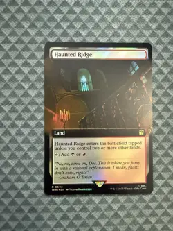 MTG Haunted Ridge #0502 Foil Extended Art Rare UB: Doctor Who (WHO) - Image 1