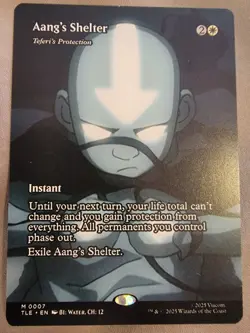 Magic The Gathering: Aang's Shelter - Teferi's Protection (Borderless) Avatar - Image 1