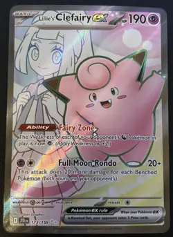 Pokemon: Lillie's Clefairy ex - 173/159 - SV09: Journey Together Ultra Rare - Image 1