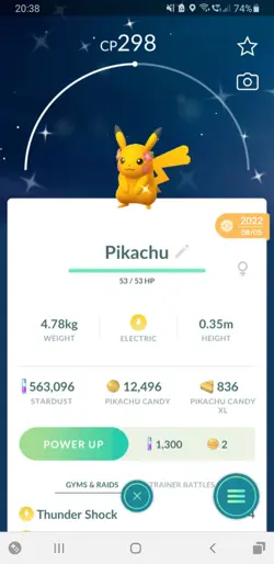 ⚡Shiny (Schillernd) Pikachu Gracidea Pokemon GO⚡ Registered Only - Image 1