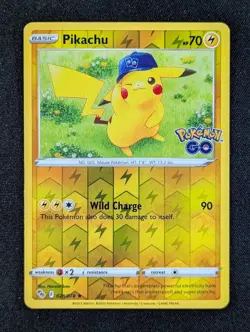 2022 Pokemon PIKACHU #028/078 Pokemon GO Pikachu Tin Holo Rare English - Image 1