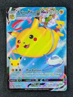 2021 Pokemon FLYING PIKACHU VMAX #007/025 Celebrations Holo Stamped English - Image 1