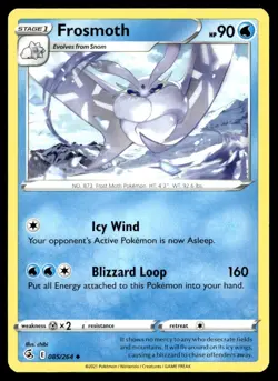 Frosmoth 85/264 Pokemon Card Fusion Strike Uncommon 90 HP Near Mint P4 - Image 1