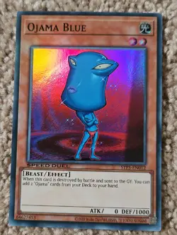 YuGiOh Ojama Blue STP5-EN012 Super Rare Speed Duel Tournament Pack NM - Image 1