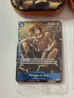 One Piece CCG Tin Promo Cards Set Sealed Luffy, Ace, And Sabo With Opened Tins - Image 2