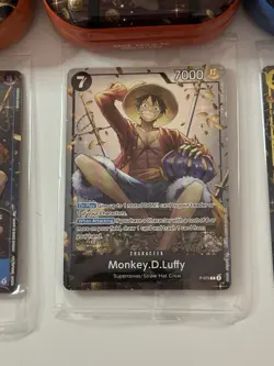 One Piece CCG Tin Promo Cards Set Sealed Luffy, Ace, And Sabo With Opened Tins - Image 3