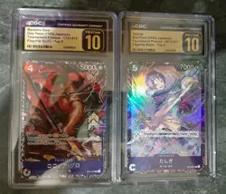 One Piece CGC Pristine 10 Zoro ST21-015 Flagship Battle Top 8 Japanese + Tashigi - Image 1