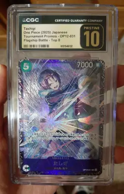 One Piece CGC Pristine 10 Zoro ST21-015 Flagship Battle Top 8 Japanese + Tashigi - Image 5