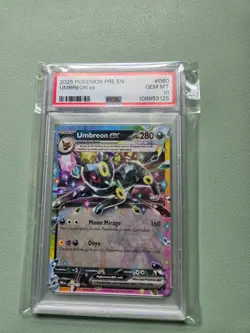 2025 POKEMON PRE EN-PRISMATIC EVOLUTIONS #060 UMBREON EX PSA 10 - Image 1