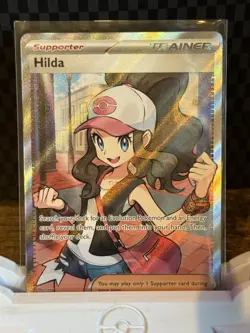 Pokemon TCG Hilda Full Art Trainer White Flare English Card 164/086 Pack Fresh - Image 2