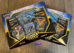 Pokemon Hidden Fates Gyarados GX Collection Box 4 Booster Pack Promo Jumbo Card - Image 2