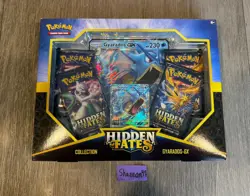 Pokemon Hidden Fates Gyarados GX Collection Box 4 Booster Pack Promo Jumbo Card - Image 3