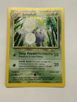 Pokemon TCG Jumpluff Neo Genesis Holo Card 7/111 Unlimited Rare - Image 1
