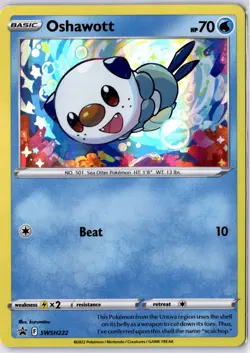 Oshawott SWSH222 Sword & Shield Holo Rare Promo Pokemon Card #SWSH222 - Image 1
