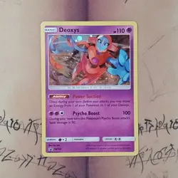 Deoxys SM164 Black Star Promo Cosmos Holo NM Pokemon Card English - Image 1