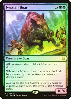 Nessian Boar THEROS BEYOND DEATH MTG MAGIC REATURE BOARFOIL - Image 1