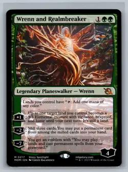 Magic The Gathering March of the Machine Wrenn and Realmbreaker #0217 MTG TCG - Image 1