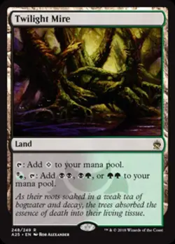 Twilight Mire -Foil Heavy Play MTG Masters 25 - Image 1