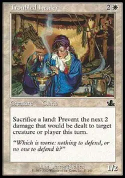 Troubled Healer -Foil Heavy Play MTG Prophecy - Image 1