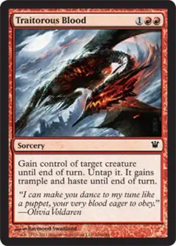 Traitorous Blood -Foil Heavy Play MTG Innistrad - Image 1