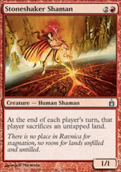 Stoneshaker Shaman -Foil Heavy Play MTG Ravnica - Image 1