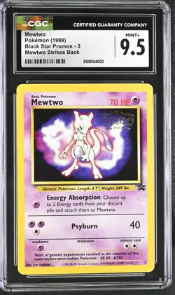 Pokemon Mewtwo (Movie Promo) - WoTC Promo - CGC MINT+ 9.5 - Image 1