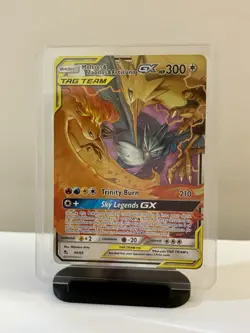Pokemon TCG – Moltres Zapdos Articuno GX – Hidden Fates 44/68 – Near Mint - Image 1