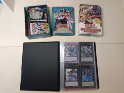 lotto yugioh carte bustine protettive raccoglitore mazzo tin in metallo - Image 1