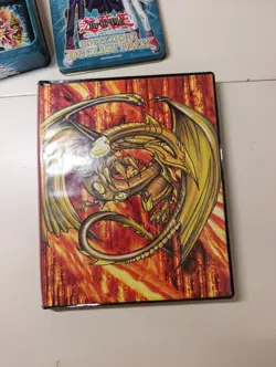 lotto yugioh carte bustine protettive raccoglitore mazzo tin in metallo - Image 2