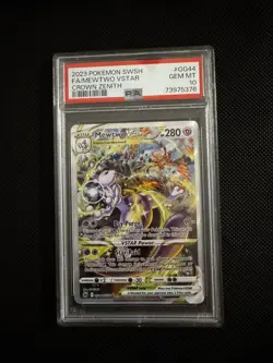 Mewtwo VSTAR GG44/GG70 Crown Zenith PSA 10 - Image 1