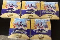 Disney Lorcana TCG INTO THE INKLANDS Booster Box Sealed Japanese 5 Box Lot - Image 1