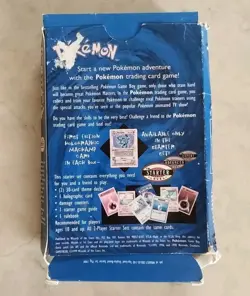 Pokemon 2 Player Starter Set Theme Deck Base Set WOTC Empty Box - Poor Condition - Image 2