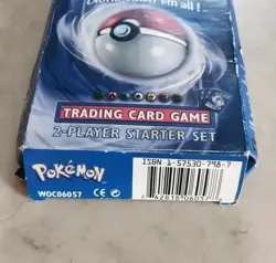 Pokemon 2 Player Starter Set Theme Deck Base Set WOTC Empty Box - Poor Condition - Image 3