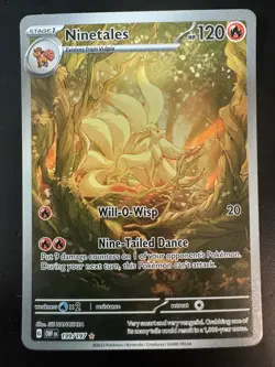 Ninetales 199/197 S&V Obsidian Flames Holo Illustration Rare Pokemon TCG NM - Image 1