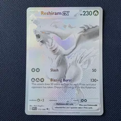 Reshiram EX 173/086 English White Flare Pokemon TCG - Image 1