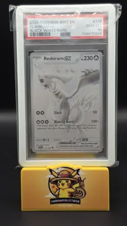 Pokemon TCG Reshiram EX White Flare Card 173/086 PSA 10 Gem Mint English Edition - Image 1