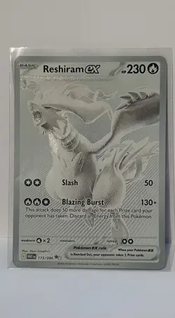 Pokemon White Flare Reshiram EX BWR 173/086 English Card - Image 1