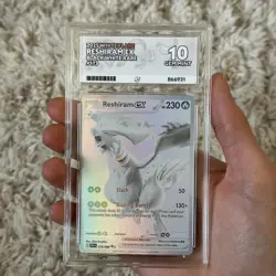 Reshiram EX 173/086 - Pokemon TCG - SV White Flare - ACE 10 Gem Mint - Image 1