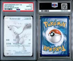 Pokemon Reshiram ex 173/086 Sv: White Flare Black White Rare Holo PSA 10 2025 - Image 3