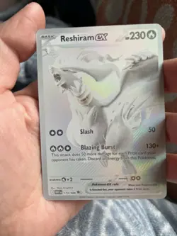 Reshiram EX 173/086 Full Art Secret Rare Pokemon Card NM White Flare Near Mint - Image 1