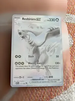 Reshiram EX 173/086 Full Art Secret Rare Pokemon Card NM White Flare Near Mint - Image 2