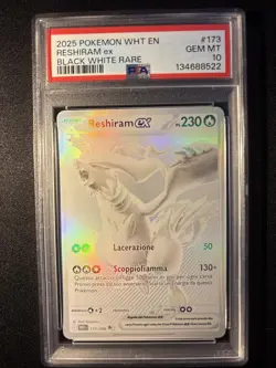 Reshiram EX White Flare 173/086 Italian PSA10 Pokemon Tcg - Image 1