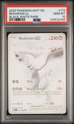 Pokemon TCG Reshiram ex White Flare 173/086 - PSA 10 - Image 2