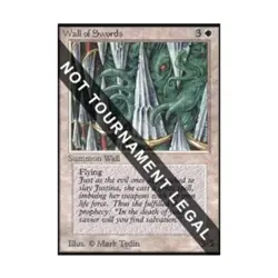 WOTC MtG Collector's Ed Wall of Swords (CE) (U) EX - Image 1