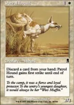 MTG magic cards 1x Patrol Hound - Foil Odyssey NM-Mint, English - Image 1