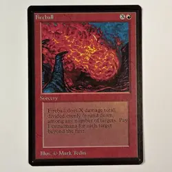 Fireball (LP/NM) Beta Edition Magic the Gathering MTG - Image 1