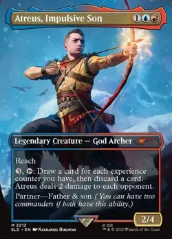 1x Atreus, Impulsive Son - Extended Art NM Eng MTG - Secret Lair Drop - Image 1