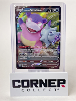 Pokemon TCG Galarian Slowbro V 099/189 Darkness Ablaze Ultra Rare Holo Card NM - Image 1