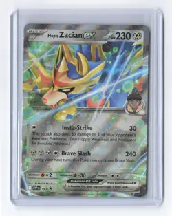 Hop’s Zacian ex SVP 193 Black Star Promo Journey Together Pokemon - Near Mint NM - Image 1